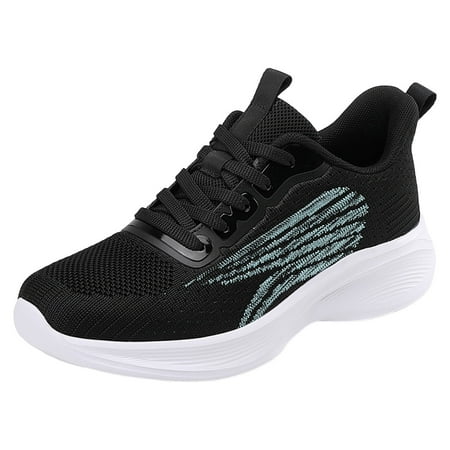 

Siilsaa Womens Walking Shoes Slip On Lightweight Memory Foam Cheer Sneakers for Tennis Gym Running Workout Yoga Black 9