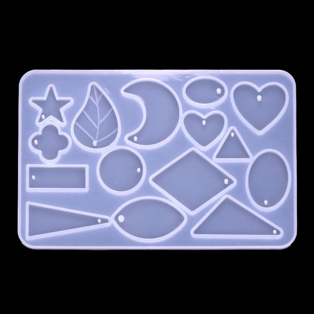 Moldes de silicona epoxi, moldes de moldeo de resina, moldes con anillos abiertos, alfileres de cabeza, ganchos para pendientes, para hacer joyas, colgantes, pendientes ShuxiuWang 8390614705906