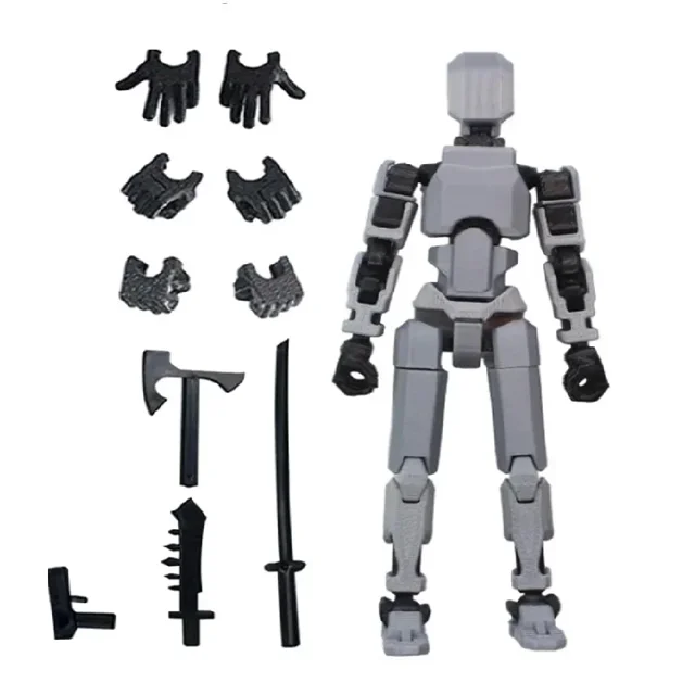 Titan 13 Action Figures T13 Figure 3D Printed Multi-Jointed Movable Action Figure Nova 13 Action Figure Dummy