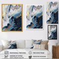 thumbnail image 4 of DESIGN ART Designart "Blue And White Enigmatic Stones Ii" Abstract Marble Canvas Prints 16 in. wide x 32 in. high, 4 of 5