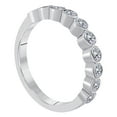 thumbnail image 3 of Mauli Jewels Rings for Women 0.50 Carat Engagement Wedding Band bezel 14K Solid White Gold, 3 of 4
