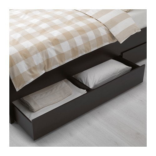 Ikea Twin Size Bed Frame With 2 Storage, Ikea Twin Bed Frame With Mattress