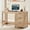 Natural, variant on LELELINKY 48" Farmhouse 3 Drawers Computer Desk with Storage, Wood Writing Table for Home Office Bedroom, Walnut