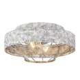 thumbnail image 2 of Golden Lighting 7856-FM OY Ferris Flush Mount Ceiling Light, Oyster, 2 of 5
