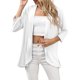 thumbnail image 1 of UKAP Cárdigan tipo Kimono para mujer, blusa con parte delantera abierta, blusa de manga 3/4, suéteres de verano con dobladillo alto y bajo para mujer, 1 of 7