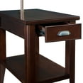 thumbnail image 5 of Leick Home Laurent Solid Wood Side Table with Swing Arm Lamp and Drawer, Chocolate Cherry, 5 of 21