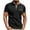 Black, variant on Men's Short Sleeve Golf Shirts Muscle Fit Quick Dry Performance Pique Moisture Wicking Athletic Collared Tops with Chest Pocket for Tennis Workout Fathers Day