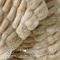 thumbnail image 5 of Ultra Soft Cozy Faux Fur Throw Blanket, Fuzzy Plush Thick Bubble Blanket, Oversize Luxury Fluffy Blanket for Couch, Sofa, Bedroom, and Living Room,50x60 Inches,Double Sided Tie-Dye Camel, 5 of 13