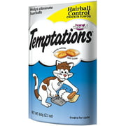 Angle View: Whiskas Temptations Hairball Control Chicken Flavor (4-Pack 2.1 oz Each)