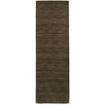 thumbnail image 2 of Style Haven  Heathered Solid Hand-crafted Plush Wool Area Rug Dark Brown 2' 6" x 8' 8' Runner Indoor,Runner,Handmade,Shag Living Room,Bedroom,Entryway, 2 of 5