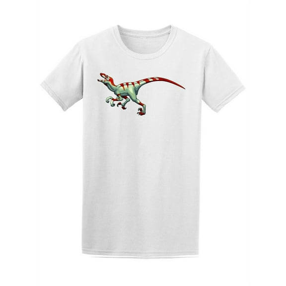 Cartoon Dinosaur Raptor Tee Men's -Image by Shutterstock