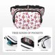 thumbnail image 5 of Fotbe Purple Mushroom Cangurera Cuadrada con Estampado de Doble Capa, Bolsa de Cintura Ajustable Mini para Hombres y Mujeres, 5 of 9
