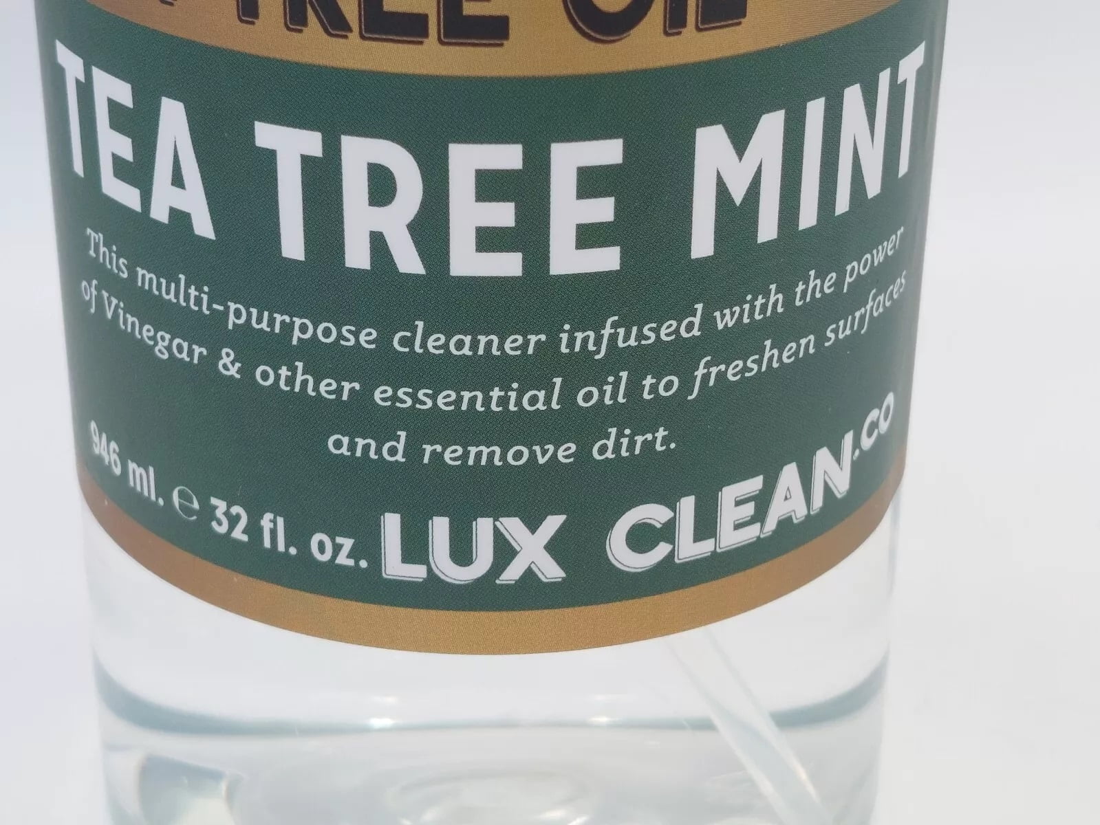 Lux Clean Vinegar & Tea Tree Mint No 1 Multi Purpose Spray Cleaner 32 fl oz