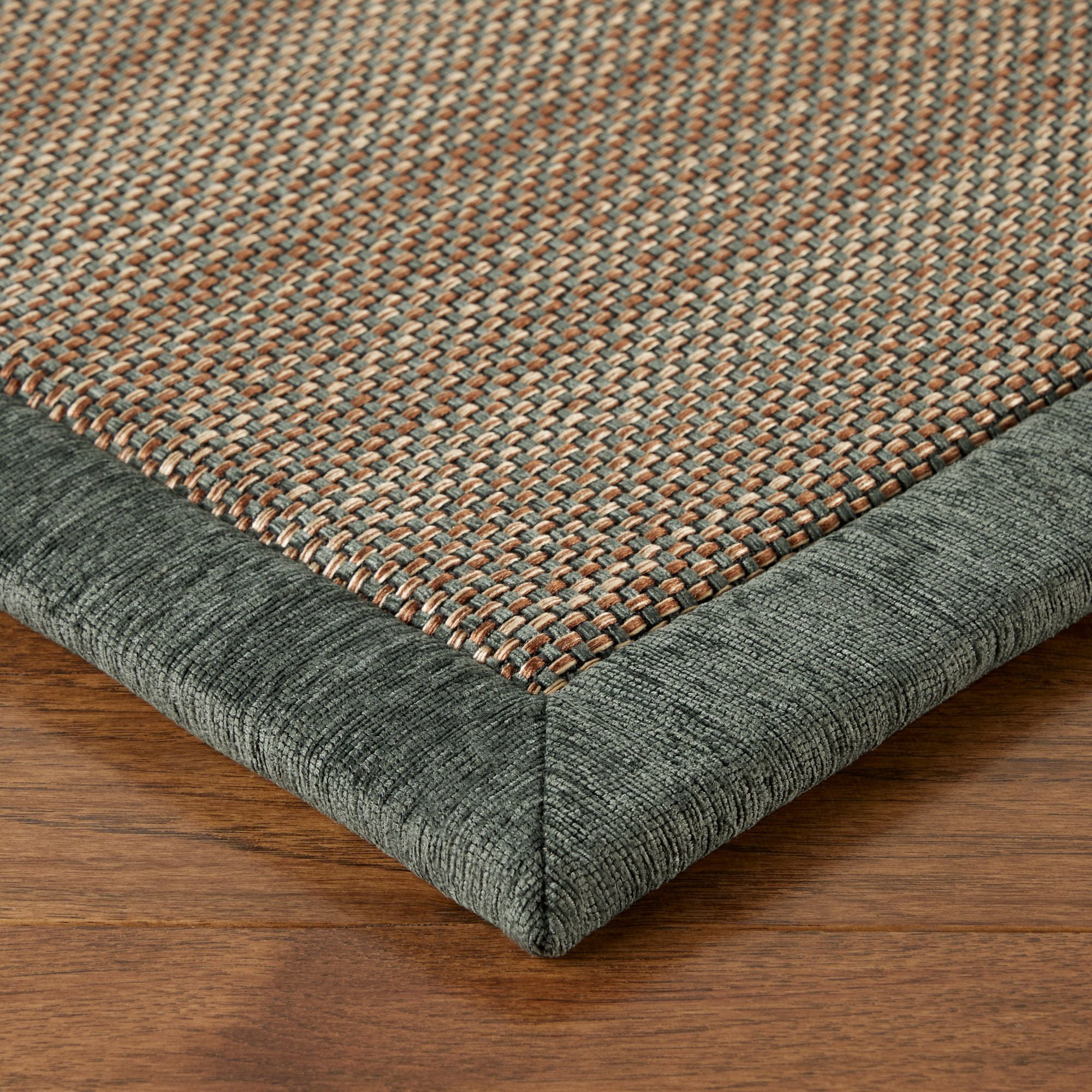 Brookstone Gentle Step Decorative Modern Textured Accent Rug, Sage, 20"x31"