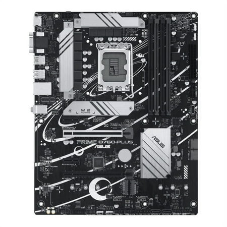 ASUS Prime B760-PLUS Intel® B760(13th and 12th Gen) LGA 1700 ATX motherboard with PCIe 5.0, DDR5, 3x PCIe 4.0 M.2 slots, Realtek 2.5Gb Ethernet, DisplayPort, VGA, HDMI®, SATA 6 Gbps, USB 3.2 Gen 2x2 T
