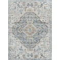 thumbnail image 2 of JONATHAN Y WASHABLE 8 x 10 Area Rug, Shaemus Bohemian Medallion - Cream/Blue/Terra, WSH320C-8, 2 of 9