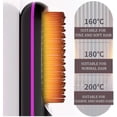 thumbnail image 4 of Cepillo alisador de pelo inalámbrico con tecnología iónica, 3 niveles de calor, para todo tipo de cabello, color negro., 4 of 5