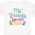 thumbnail image 4 of Inktastic My Grandaddy Loves Me Boys or Girls Long Sleeve Baby Bodysuit, 4 of 5