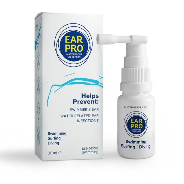 Ear Pro Swimmers Ear Spray for Kids and Adults, All Natural Protection