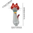 thumbnail image 2 of Handcrafted Quirky Cat Vase, Whimsical Cat Flower Vase, Funny Kitty Planter for Desk, Shelf, Boho Home Decor, Unique Gift for Cats Lovers, 2 of 6