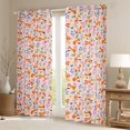 thumbnail image 2 of Feelyou Fox Animal Black Out Curtains, Rustic Flower Curtains Pack of 2 (42x63 Each), 2 of 6