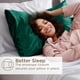 thumbnail image 5 of Juego de 2 fundas de almohada Bedsure Satin Standard, color verde oscuro, 5 of 6