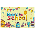 thumbnail image 3 of Colorful Back to School Themed Banner with School Supplies Elements Party Decoration Backdrop for Classroom Decorations School Events Photography Props, 3 of 8