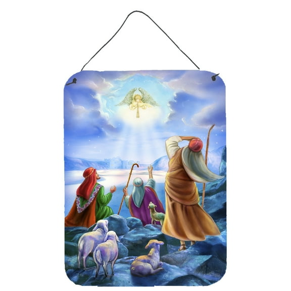 Carolines Treasures APH5468DS1216 The Shepherds and Angels Appeared Wall or Door Hanging Prints 12x16 multicolor