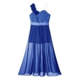 thumbnail image 5 of Linjinx Kids Girls Camisole Flower Girls Romper Dress Lace Wedding Princess Gown Royal Blue 8, 5 of 7