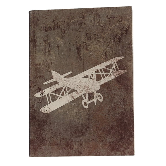 De Kulture Works Vintage Glider Plane Artwork Notebook Diary 140 Pages, 125 GSM