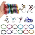 thumbnail image 4 of Aluminum Wire for Skeletons 3 Rolls Aluminum Wire 30 Meters Anodized Craft Wire for Skeletons Models Diy Crafts Sculptures Clay Covering Aluminum Wire, 4 of 8