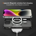 thumbnail image 4 of Allytechgroup Carbon Fiber Case for iPhone 15, Slim Lightweight Magnetic Back Cover Support Wireless Charging Non-Slip Shockproof Anti-Scratch for iPhone 15 Women Men, Lightblack, 4 of 9