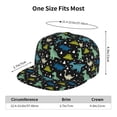 thumbnail image 4 of Kdxio Dinosaur Print Snapback Hat for Men Women,Adjustable Baseball Cap, 4 of 7