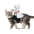 thumbnail image 4 of Halloween Crusader Knight Dog Costume, Medieval Rider Dog Halloween Costumes with Axe-Shaped Detail, Funny Pet Halloween Costumes, Knight Dog Costume for Party Photoshoot (White), 4 of 8