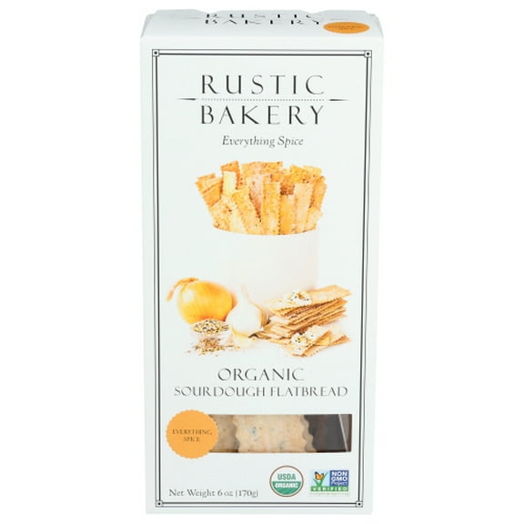 Rustic Bakery Flatbread Everything Spice 6 oz (Pack of 12)
