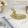 thumbnail image 4 of Jinsinto Golden Rabbit Statue, Jewelry Ring Trinket Stand Seated Rabbit, 4 of 4