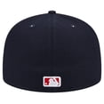 thumbnail image 4 of Men's New Era Navy Boston Red Sox Script Sided 59FIFTY Fitted Hat, 4 of 5