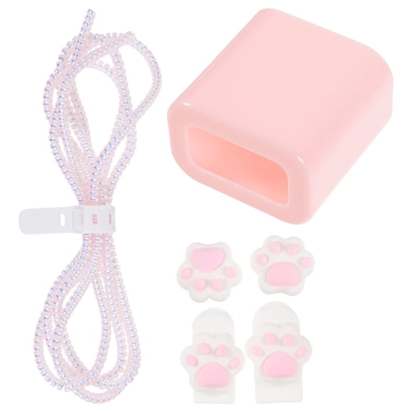 Minkissy 1 Set Pink TPU Power Adapter Charging Case Cover for Mobile Phone Accessories and Daily Use