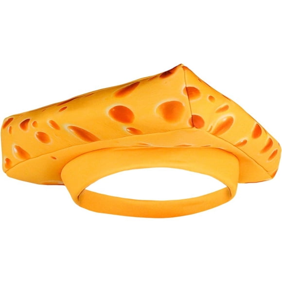 Jiibva Cheese Wedge Novelty Hat, Yellow Food-Themed Party Headwear for Casual Wear