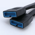 thumbnail image 3 of Motherboard USB Splitter Internal USB Extension Cable 19 Pin USB 3.0 1 to 2 Splitter Cable 20CM, 3 of 8