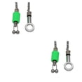 thumbnail image 2 of Indicadores de mordida Wosthever Conector de pesca acero inoxidable anillo sólido giratorio Verde 2piezas, 2 of 6