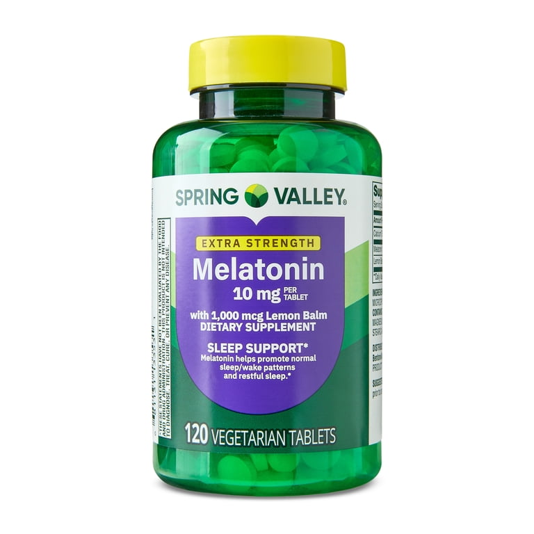 Spring Valley Extra Strength Melatonin, 10 mg Sleep Support photo 1