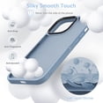 thumbnail image 2 of Designed for iPhone 14 Pro Case, [Support Wireless Charging] Soft Silicone Slim Anti-Scratch Protective Phone Case for iPhone 14 Pro 6.1 inch, Light Blue, 2 of 13