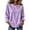 Purple, variant on Maplenight Womens Crew Neck Sweatshirt Raglan Long Sleeve Casaul Loose Fit Fall Sweatshirts
