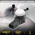 thumbnail image 2 of Sensor de Asistencia de Estacionamiento Inverso Unique Bargains para Buick Cascada 2017-2019 No.52050133 Sensor de Asistencia de Estacionamiento para Parachoques Trasero, 2 of 7