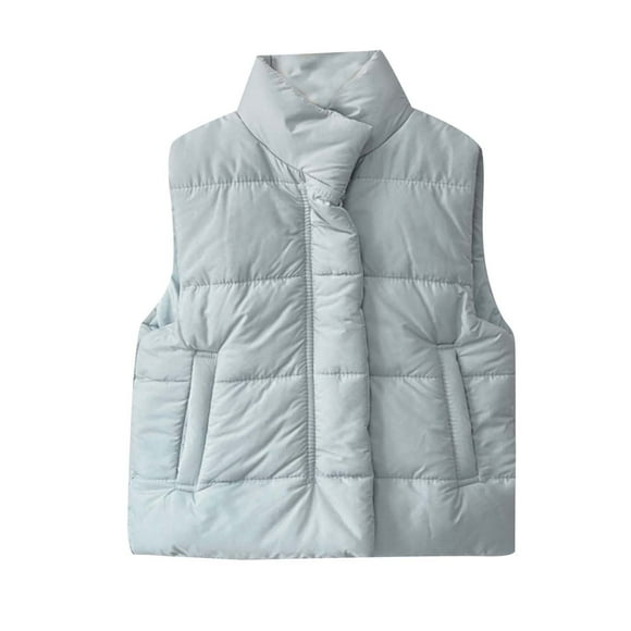Down Jacket Repair Patch Shapes Girls Down Vest North Face Vest For Kids Boys Girls Lightweight Warm Vest Sleeveless High Neck Button Casual Fall