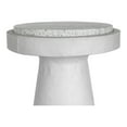 thumbnail image 2 of Moe's Home Collection Book Accent Table White Stone Side Tables, 2 of 4