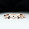 thumbnail image 2 of Rosec Jewels Minimal Black Onyx Ring, 1/4 CT Black Onyx and Diamond Ring Gold, Black Onyx Ring for Women, Minimal Black Onyx Ring, 18K Rose Gold, US 3.00, 2 of 6
