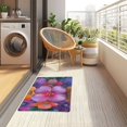 thumbnail image 4 of Yayeee Doormat for Indoor Entrance 32" x 20" Non Slippery Floor Rug, Large Purple Flowers, 4 of 8