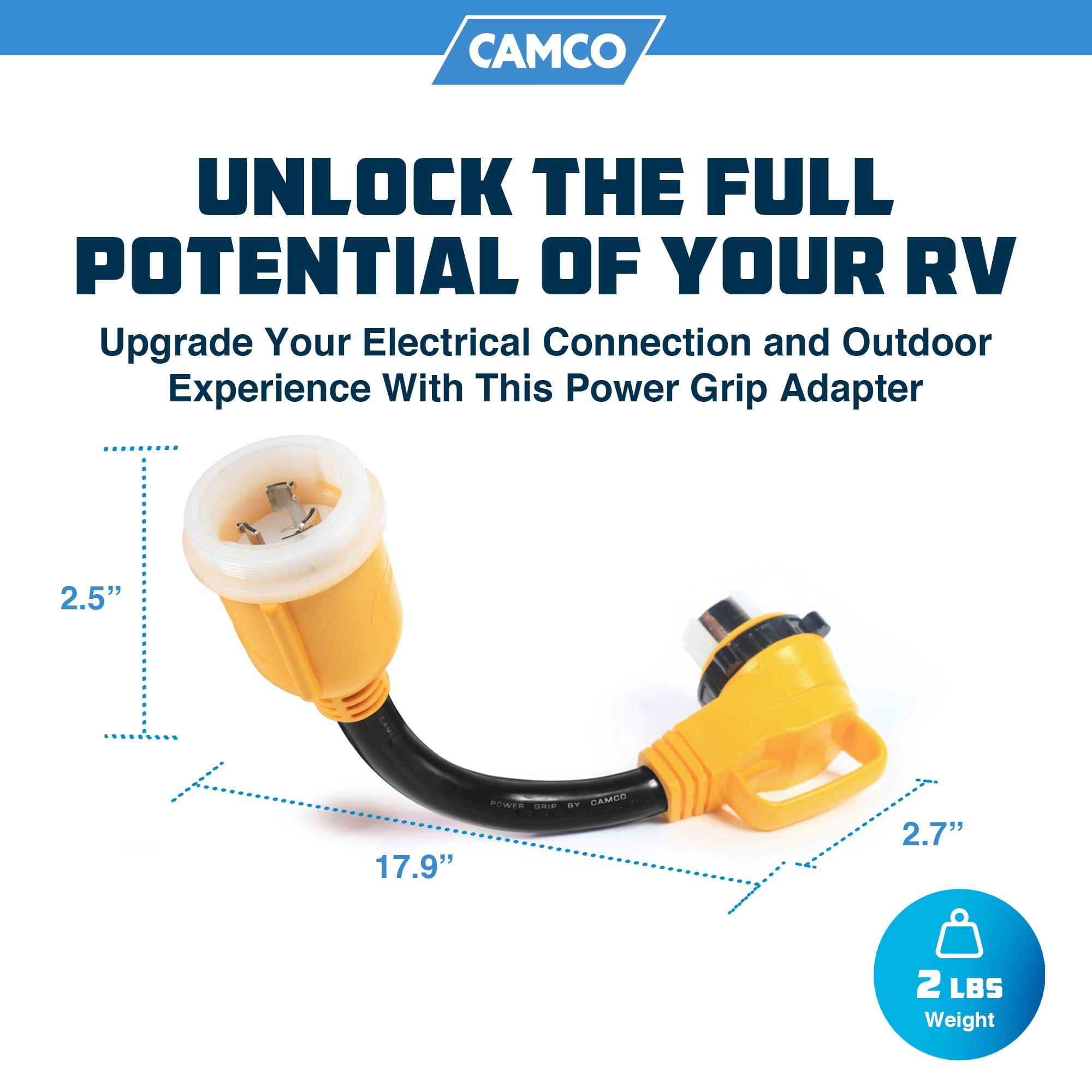 mains to cigarette lighter adapter screwfix Camco 50-AMP RV Electric Cord Plug Adapter | Camper Power Grip Electrical  Connector | Model #55572